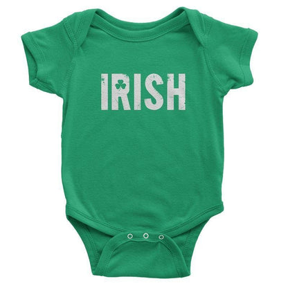 Irish Shamrock Clover Infant Shirt Bodysuit Vintage Retro Baby