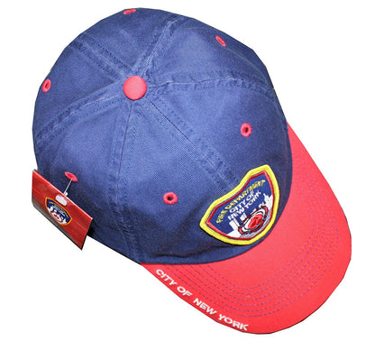 Casquette de baseball FDNY Fire Department of New York City Navy &amp; Red Taille unique