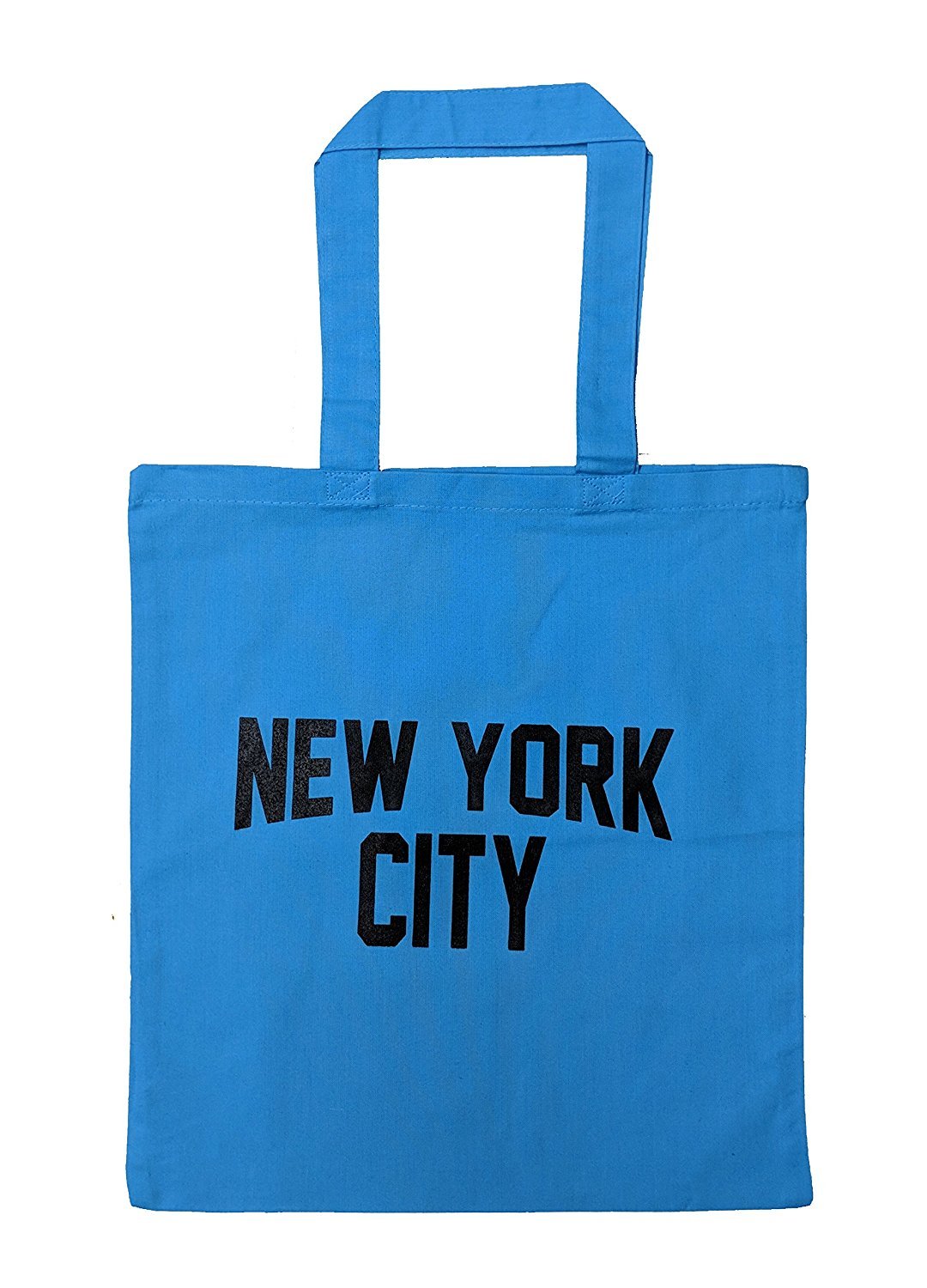 NYC Tote Bag New York City 100% Baumwoll-Canvas mit Siebdruck (Türkis)