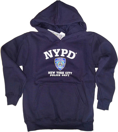 Sweat à capuche pour enfants NYPD, chemise sous licence officielle pour garçons, bleu marine