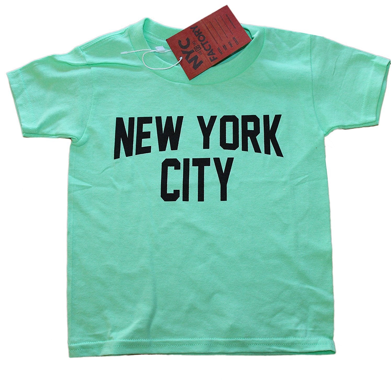 New York City T-Shirt für Kleinkinder Mit Siebdruck in Mint Green Baby Lennon T-Shirt