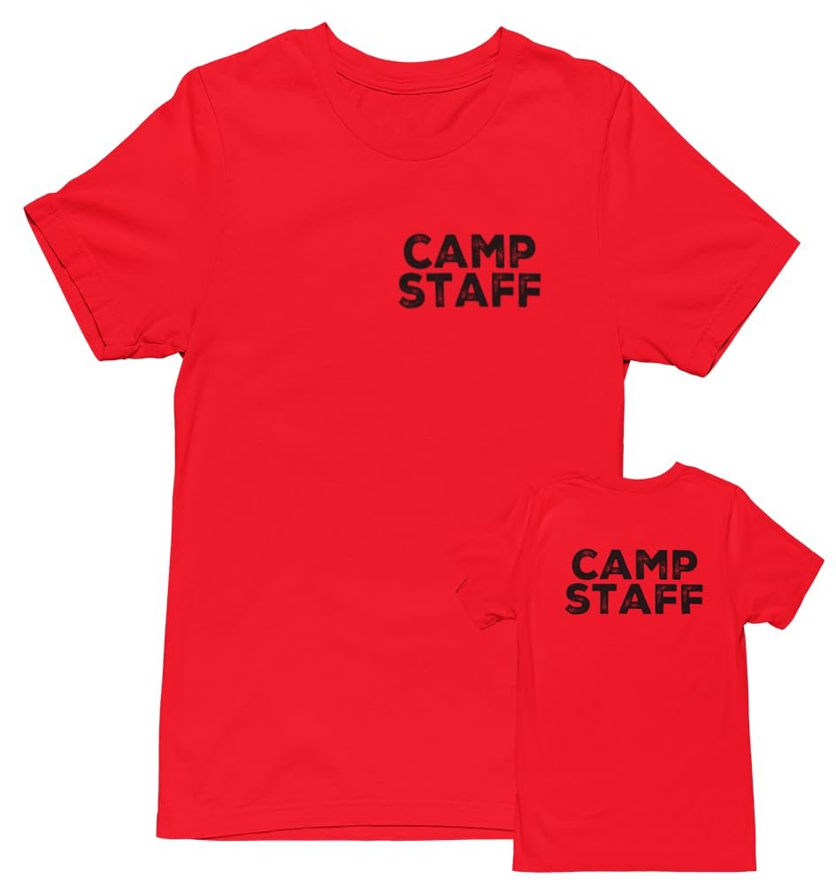 Professional Event T-Shirt - Rustic Design for Staff (NR-B, Chest & Back) Soft Cotton Tees