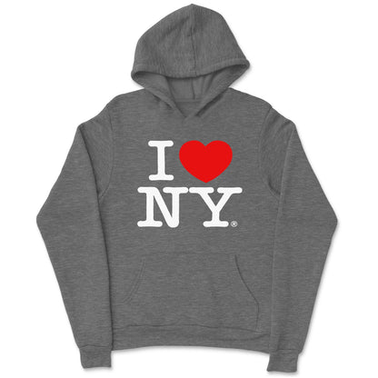 I Love NY Sweat à Capuche Enfant Heather Charcoal