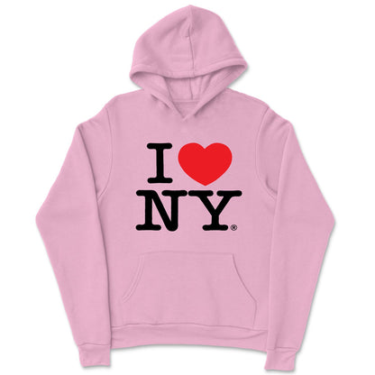 Ich liebe NY Kinder Hoodie Sweatshirt hellrosa