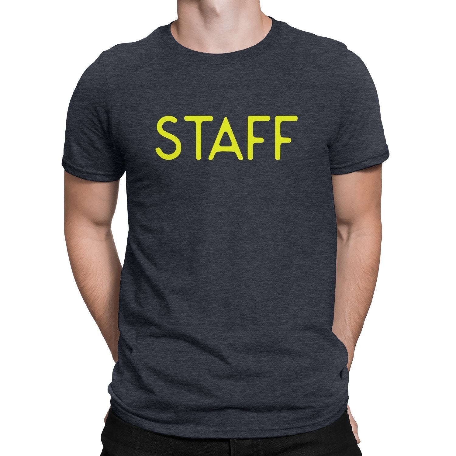 NYC FACTORY Staff T-Shirt Screen Printed Tee Printed Front & Back Staff Event Shirt