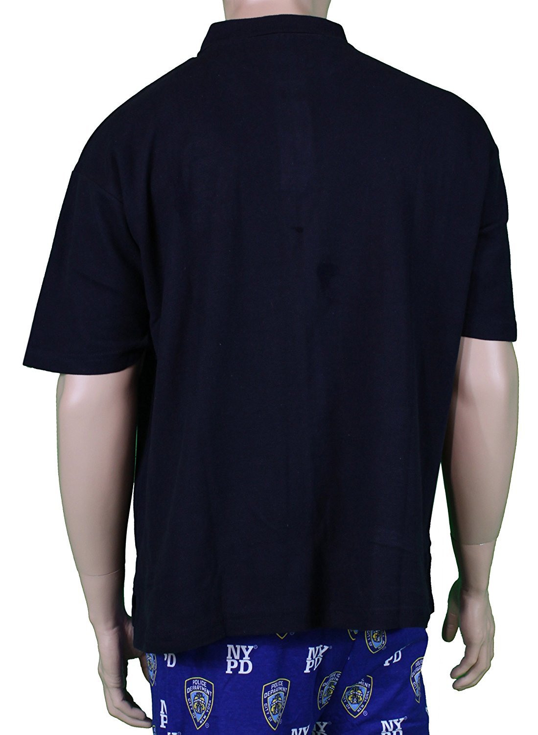 NYPD Polo Homme Logo Officiel Brodé Bleu Marine