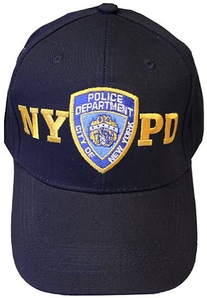 Men's NYPD Baseball Hats (Navy, White 3d Letters)