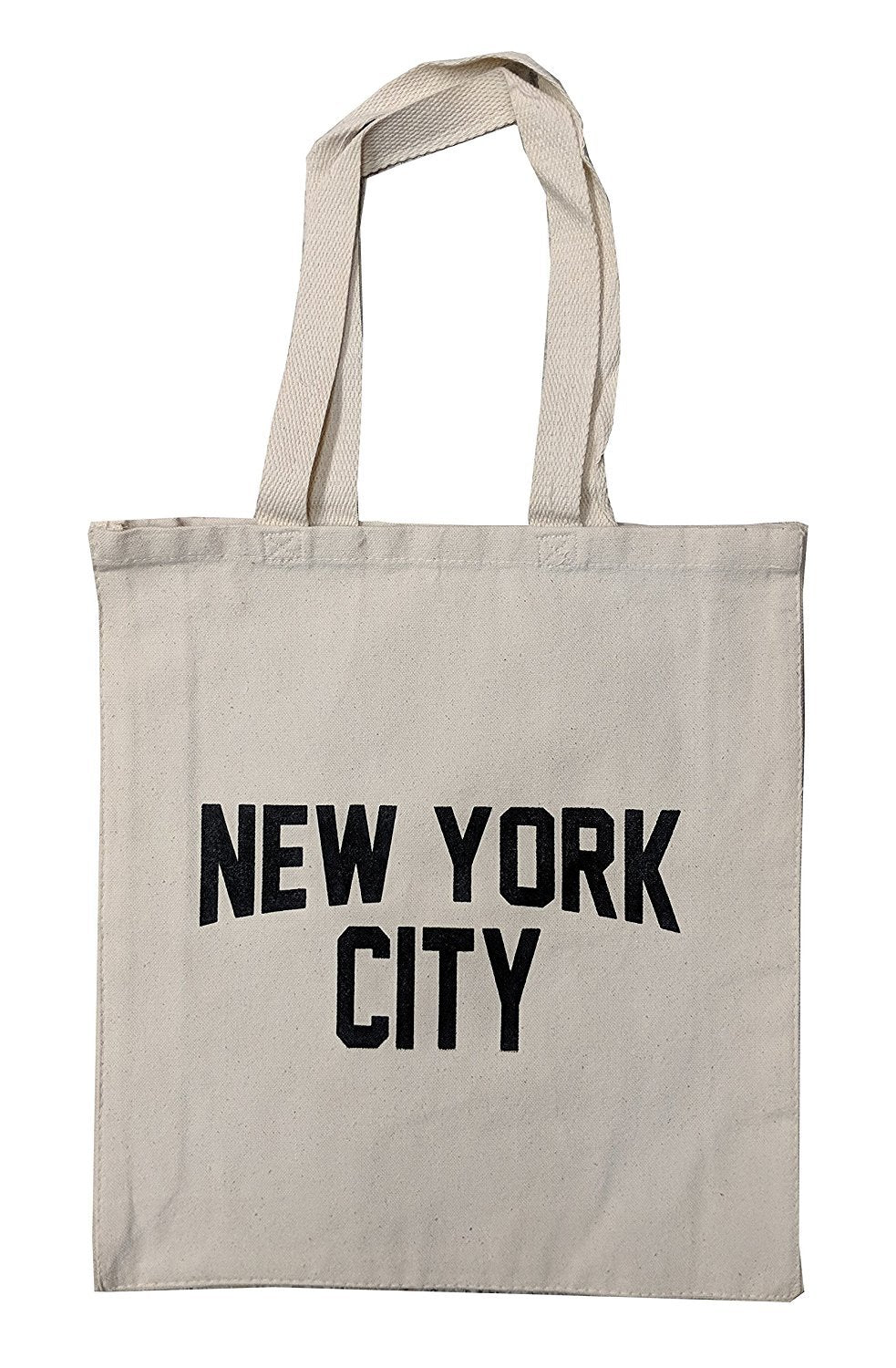 Naturel New York City Gousset Tote Bag NYC Style Shopping Gym Beach Event (Naturel)