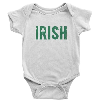 Irish Shamrock Clover Infant Shirt Bodysuit Vintage Retro Baby