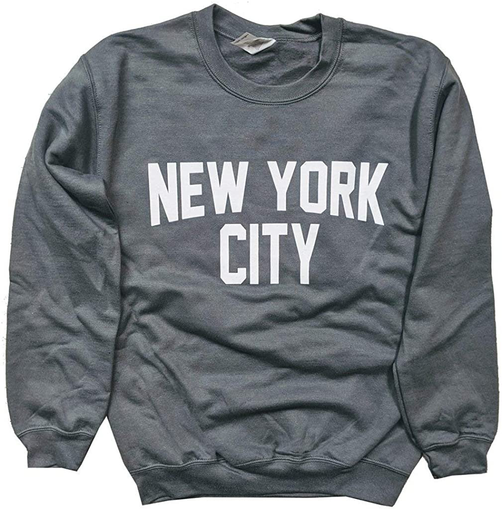 New York City Sweatshirt Charcoal White NYC Lennon Shirt