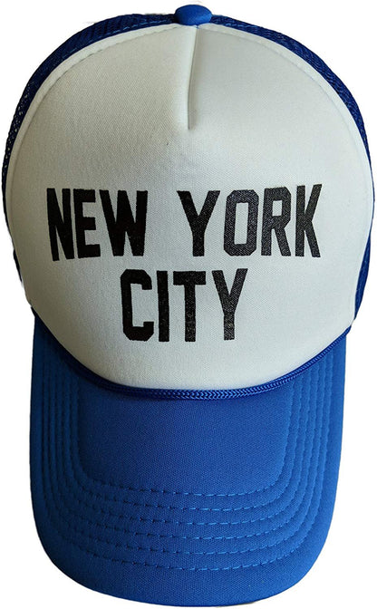 New York City Baseball Hat Screen-Printed Mesh Trucker Cap