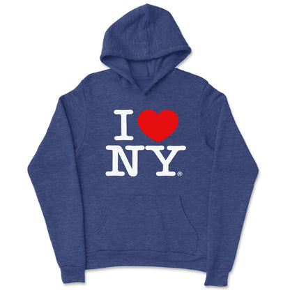 I Love NY Kids Hoodie Sweatshirt Officially Licensed (Youth, Turquoise)