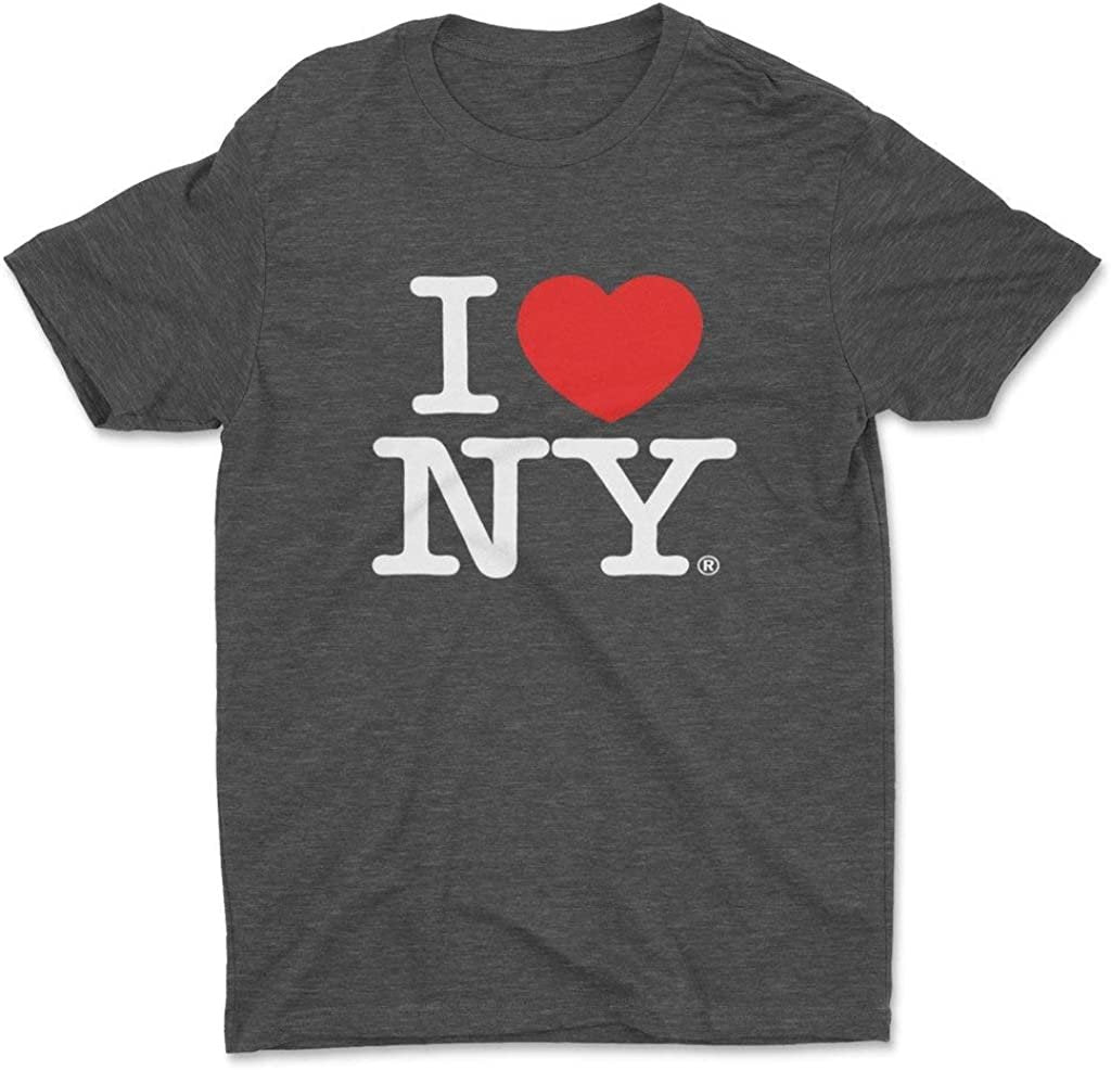 Ich liebe NY Retro Vintage Tee Heather Charcoal
