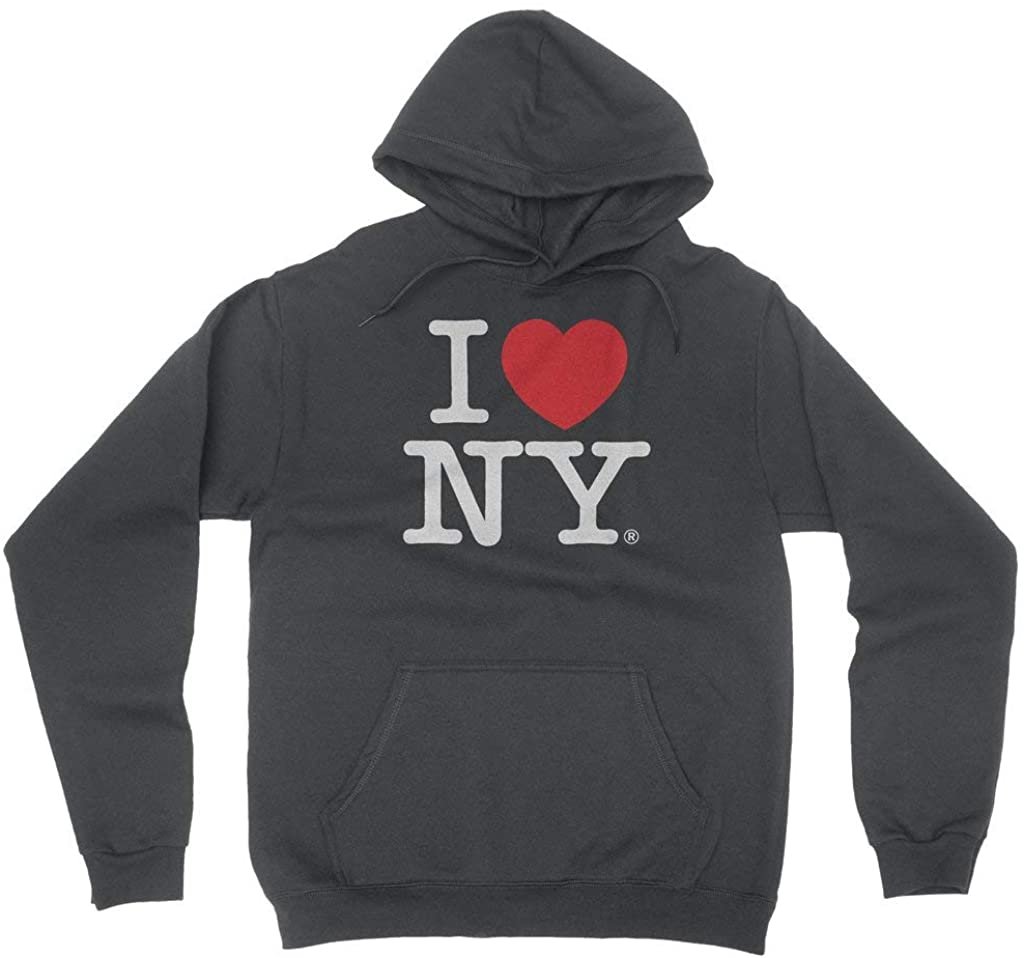 I Love NY Sweat à capuche unisexe pour adulte Heather Charcoal