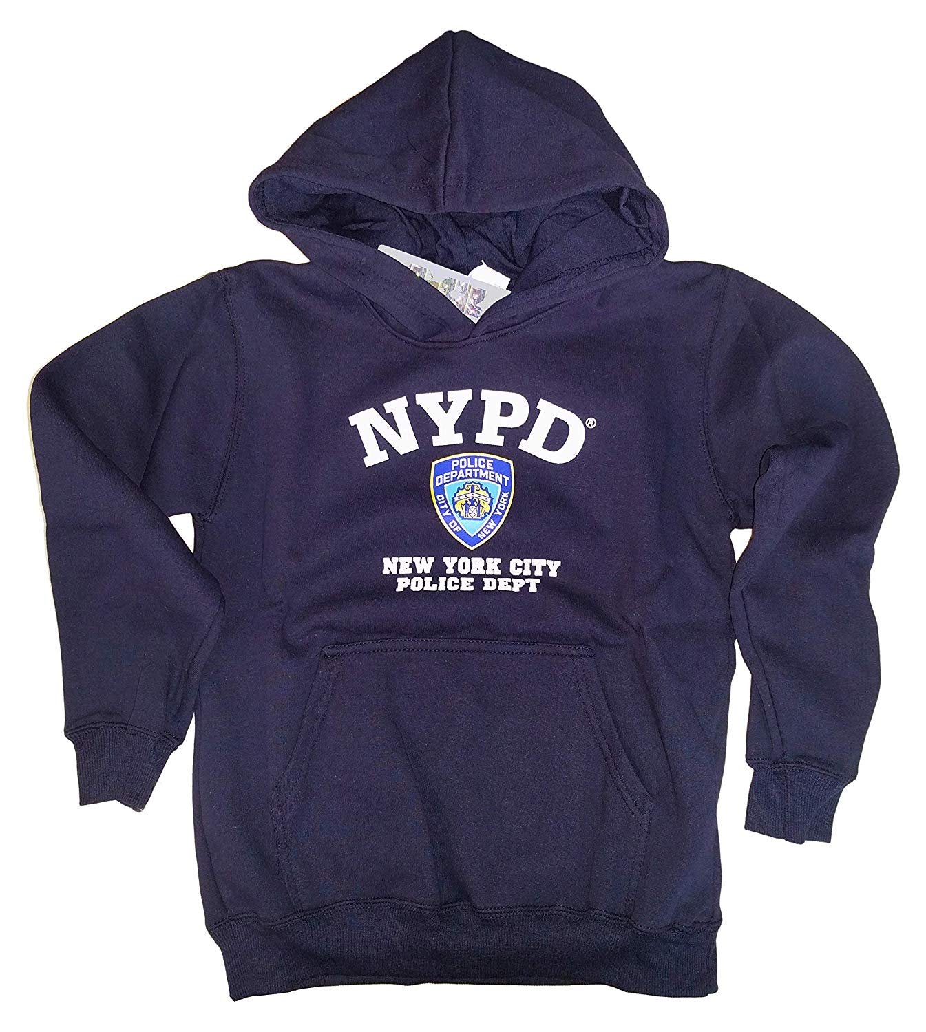 Sweat à capuche pour enfants NYPD, chemise sous licence officielle pour garçons, bleu marine