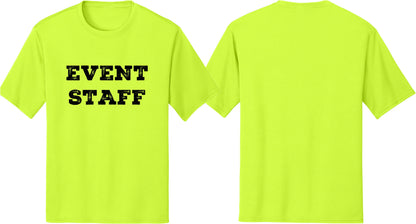 Professional Event T-Shirt - Rustic Design for Staff (Front & Back, NR-A) Soft Cotton Tees