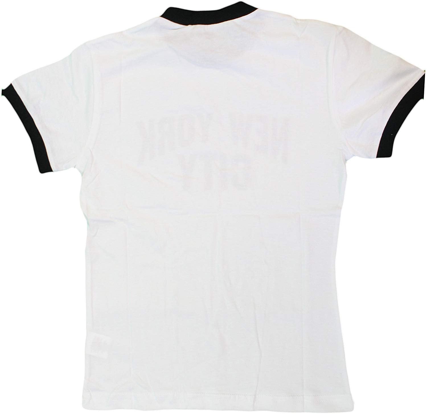 New York City Ringer T-Shirt für Kleinkinder (Weiß/Schwarz)