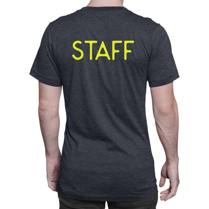 NYC FACTORY Staff T-Shirt Screen Printed Tee Printed Front & Back Staff Event Shirt