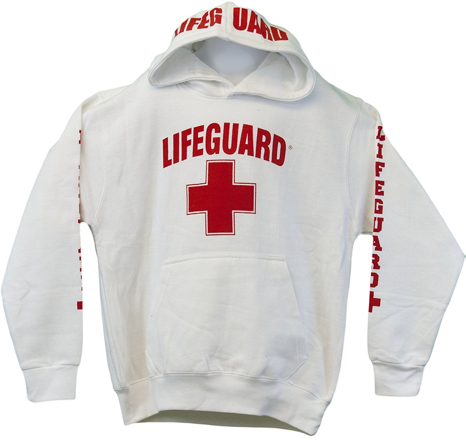 Sweat à capuche Lifeguard Sweat-shirt Life Guard pour enfants Blanc XS