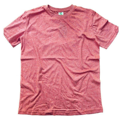 Tulo  Garn Mens Heather Color Cotton Blend Tee