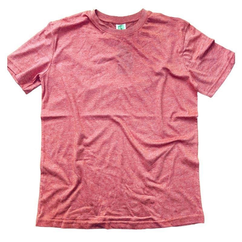Tulo  Garn Mens Heather Color Cotton Blend Tee