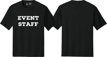 Professional Event T-Shirt - Rustic Design for Staff (Front & Back, NR-A) Soft Cotton Tees