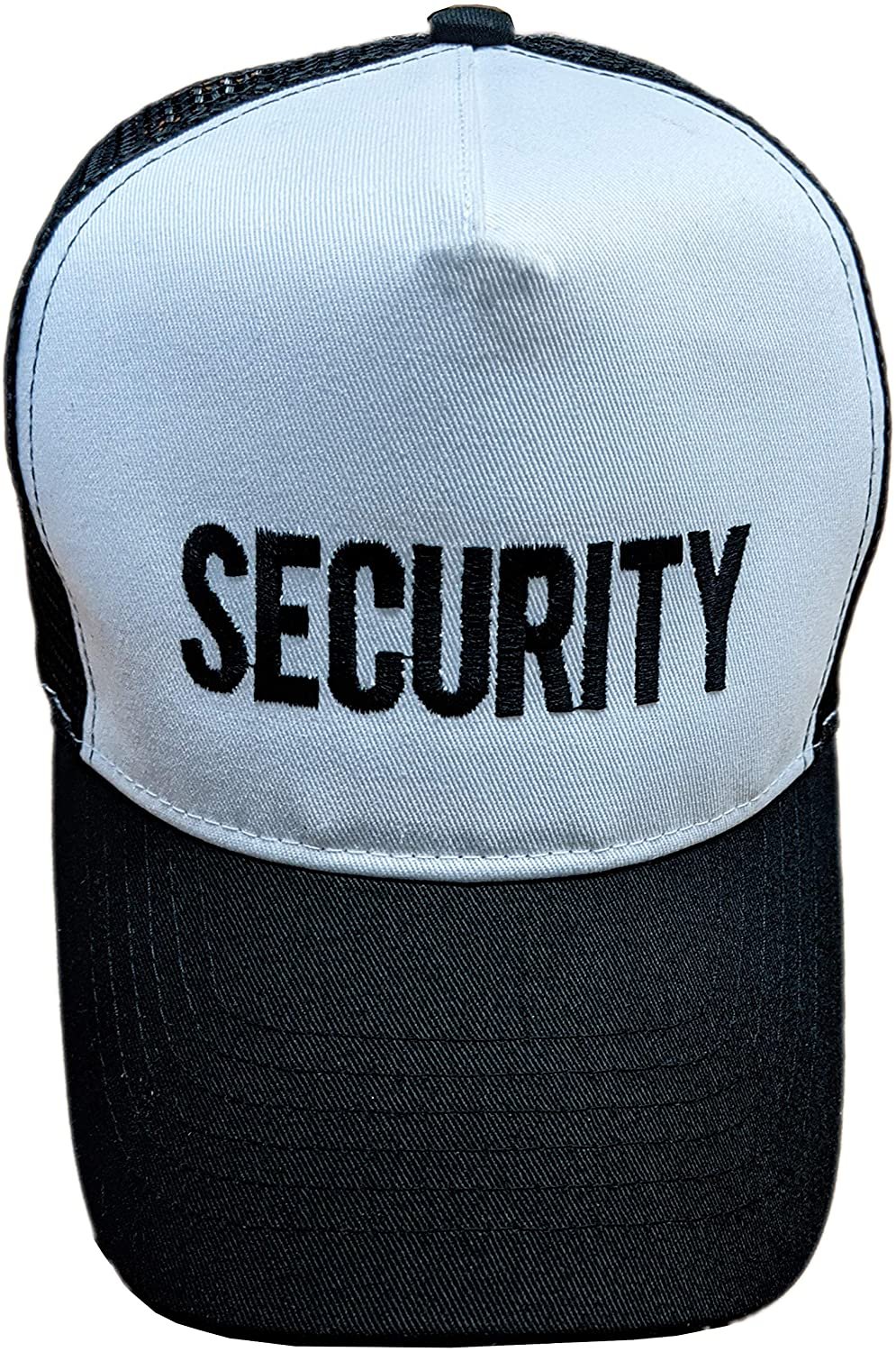 Security Baseball Trucker Hat (Schwarz/Weiß/Schwarz)