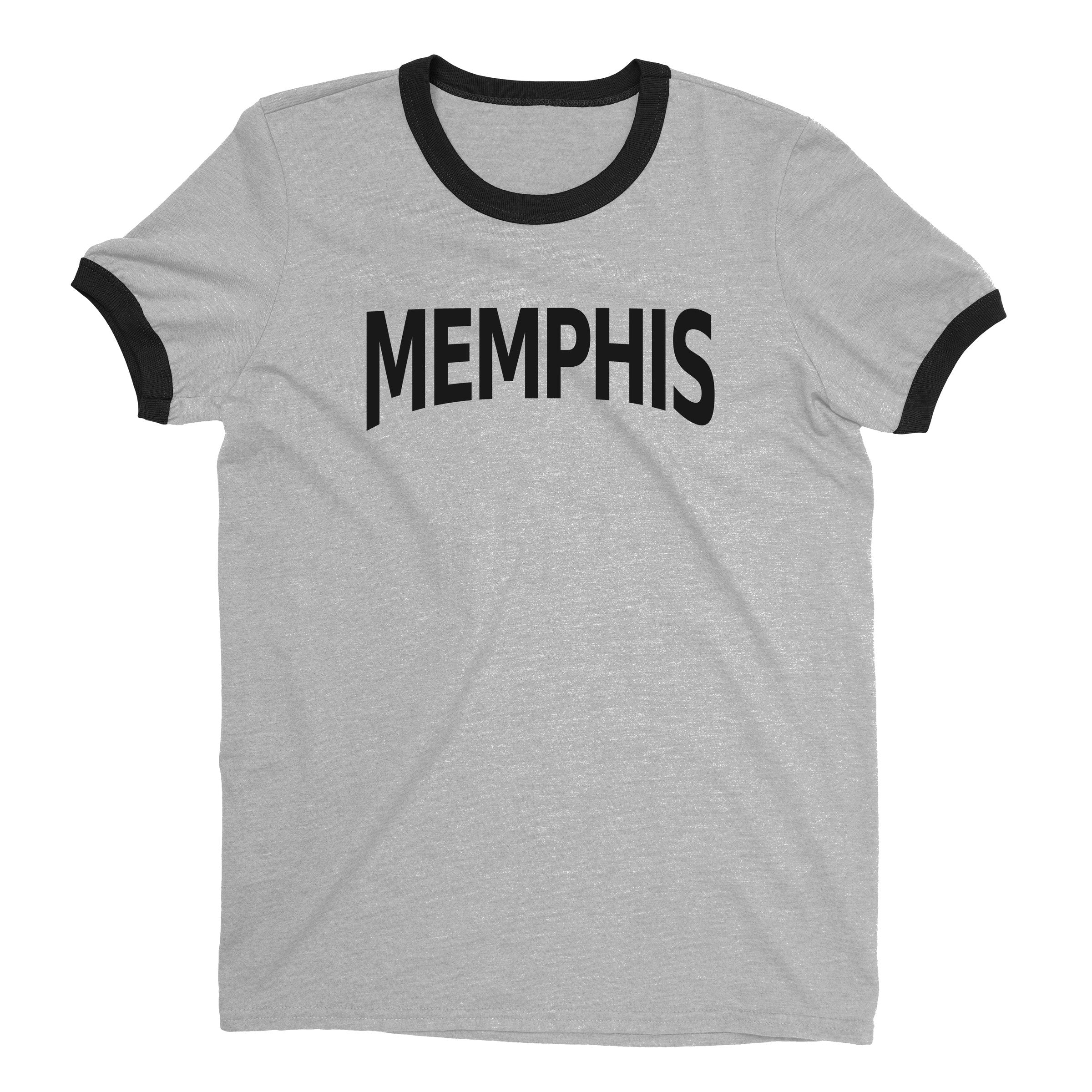 Memphis Ringer Tee — Heather Gray