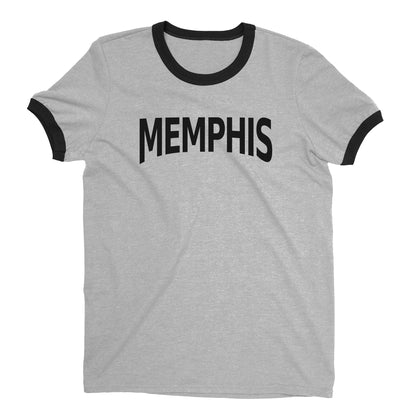 Memphis Ringer Tee — Heather Gray