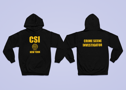 Men's CSI New York Hoodie Crime Scene Investigation Sweatshirt