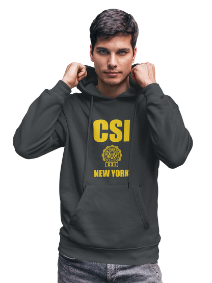 Men's CSI New York Hoodie Crime Scene Investigation Sweatshirt