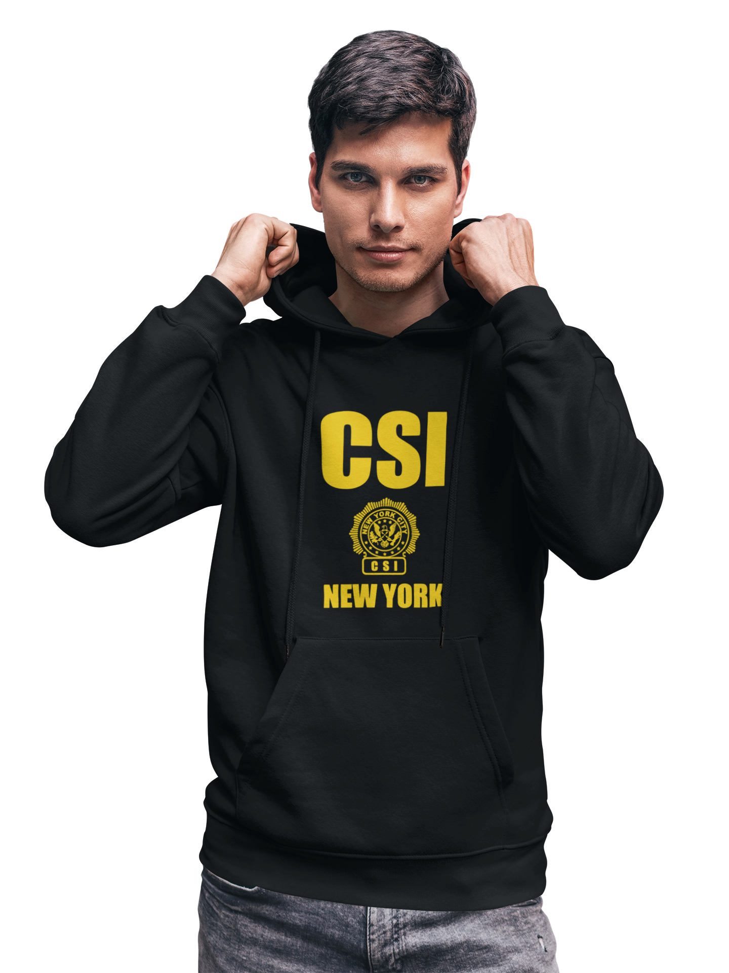 Men's CSI New York Hoodie Crime Scene Investigation Sweatshirt