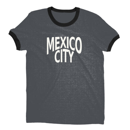 Mexico City Ringer Tee — Dark Heather