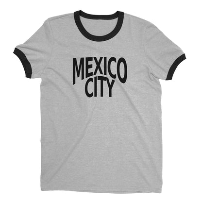 Mexico City Ringer Tee — Heather Gray