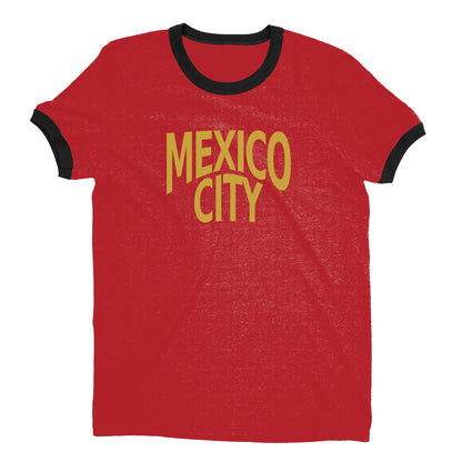 Mexico City Ringer Tee — Red