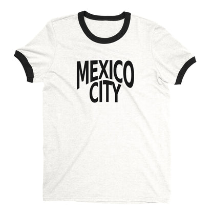 Mexico City Ringer Tee — White
