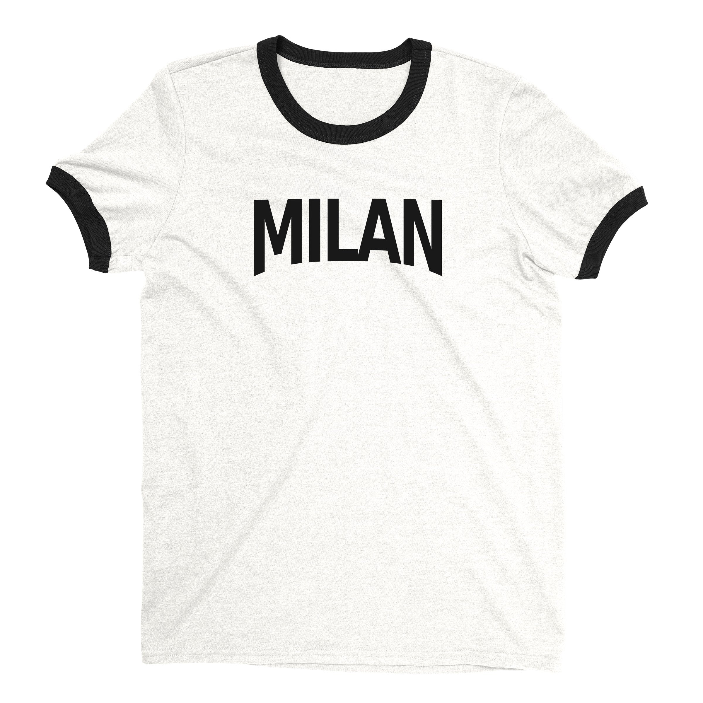 Milan Ringer Tee — White