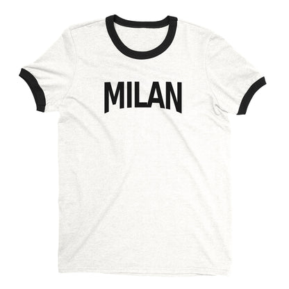 Milan Ringer Tee — White