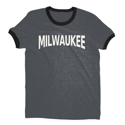 Milwaukee Ringer Tee — Dark Heather