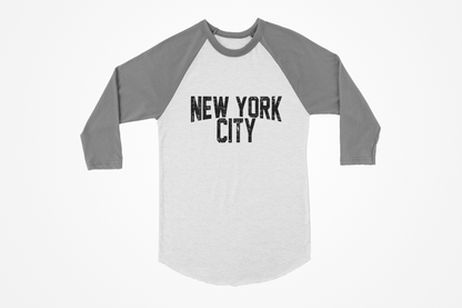 Men's New York City Raglan Tee NYC Novelty T-Shirt