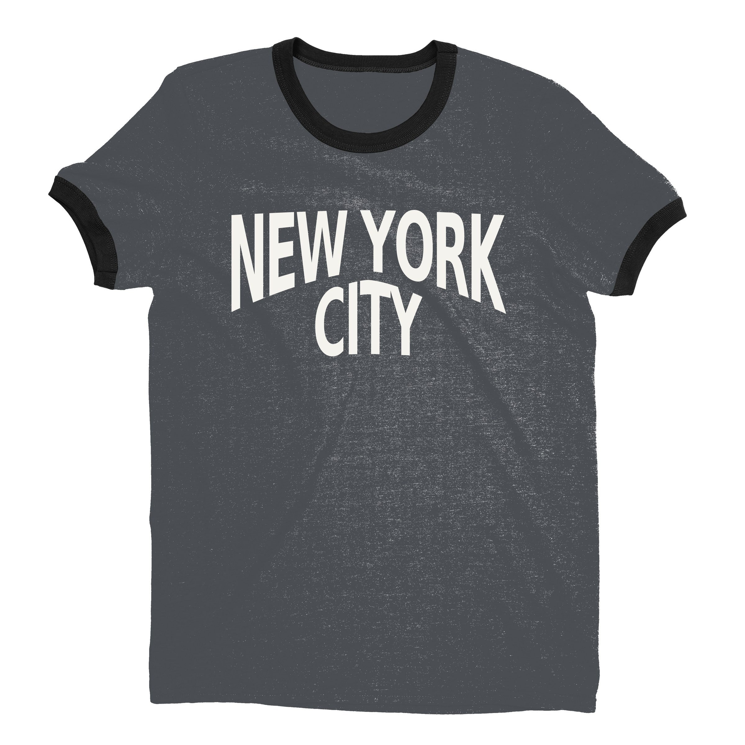 New York City Ringer Tee — Dark Heather