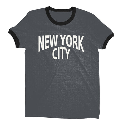 New York City Ringer Tee — Dark Heather