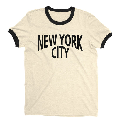 New York City Ringer Tee — Natural