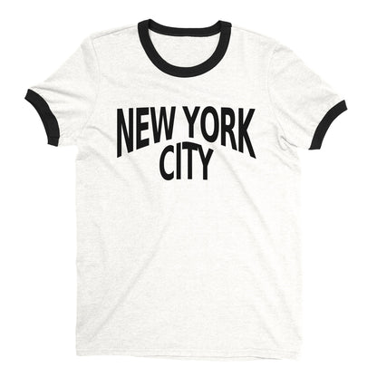 New York City Ringer Tee — White