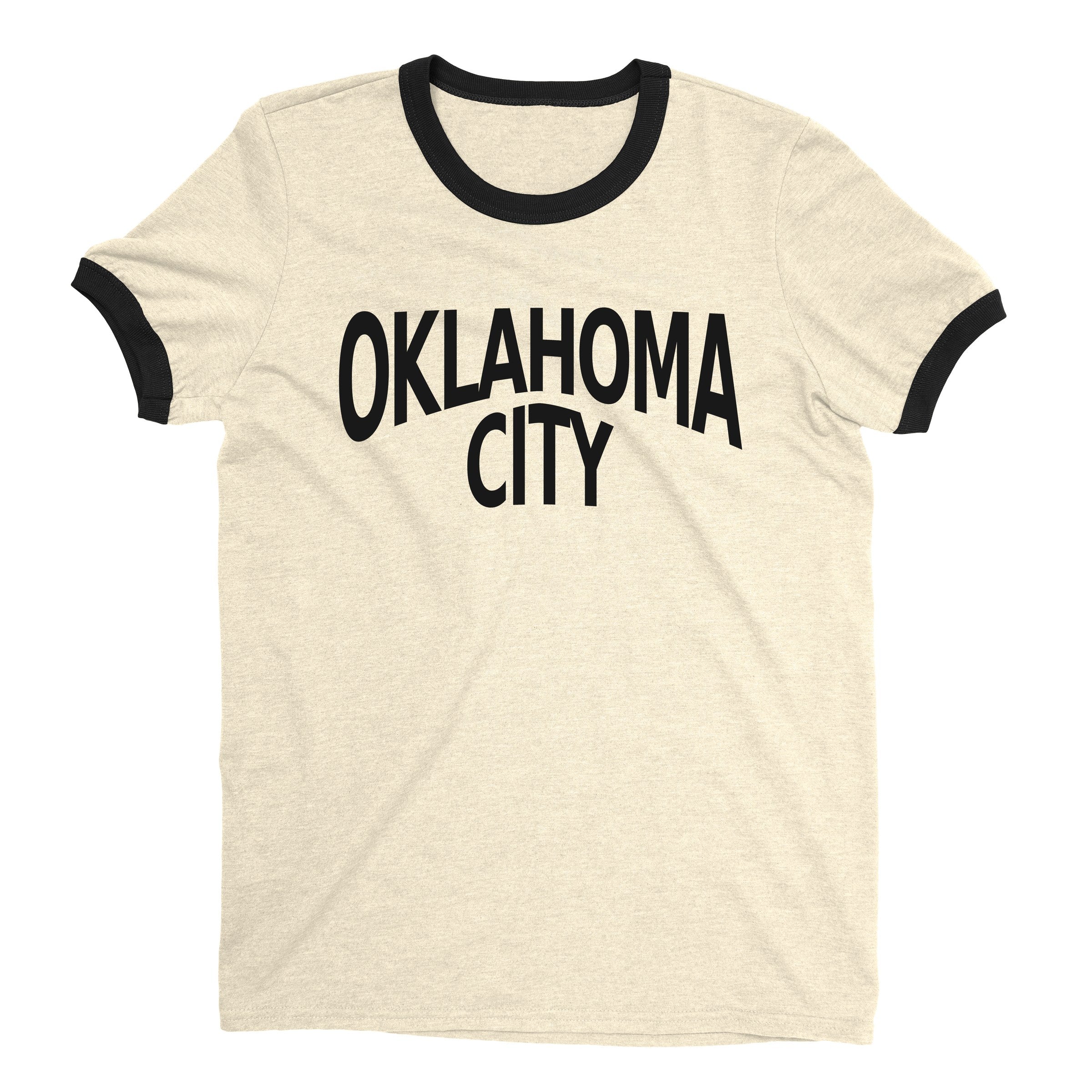 Oklahoma City Ringer Tee — Natural