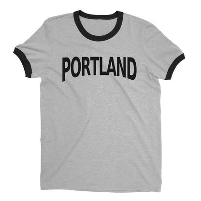 Portland Ringer Tee — Heather Gray