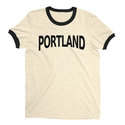 Portland Ringer Tee — Natural