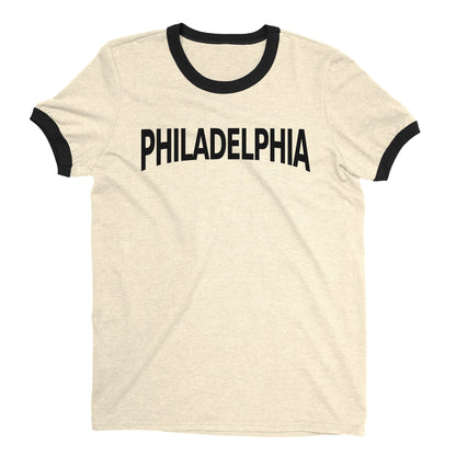 Philadelphia Ringer Tee — Natural