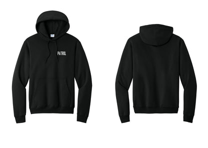 NYC Factory Patrol Cotton Fleece Pullover Hoodie (Classic) - Chest Only - Black