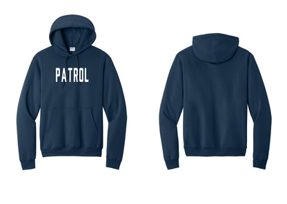NYC Factory Patrol Cotton Fleece Pullover Hoodie (Classic) - Front Only - Navy